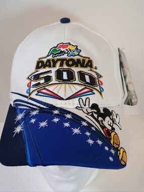 Vintage Y2k Daytona 500 NASCAR Disney Baseball Cap